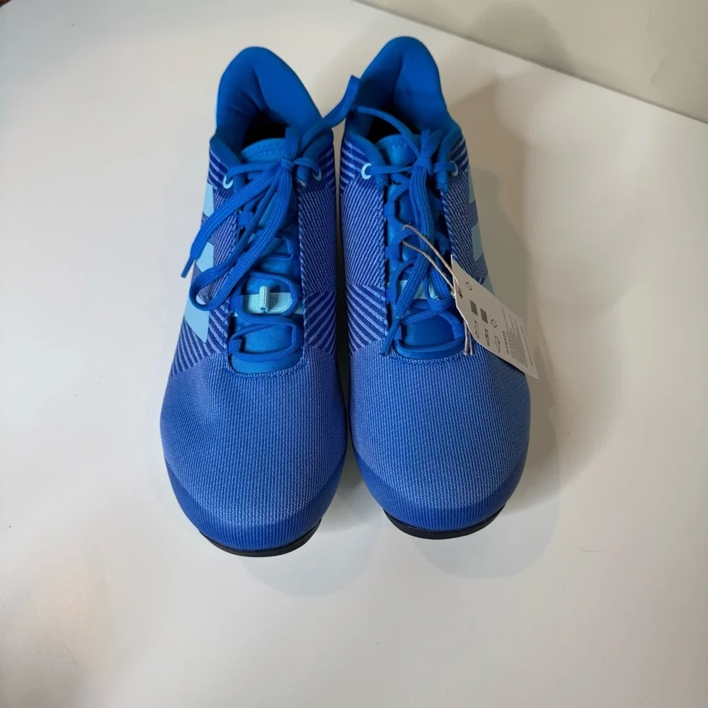 Adidas The Road Shoes Men's Size 9.5 women’s 10.5 Blue Rush Cycling Road Shoes